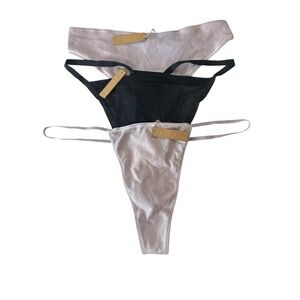 Skims Bundle LOT of 3 Thongs Panties Assorted Colors & Type All Size 4X New‎